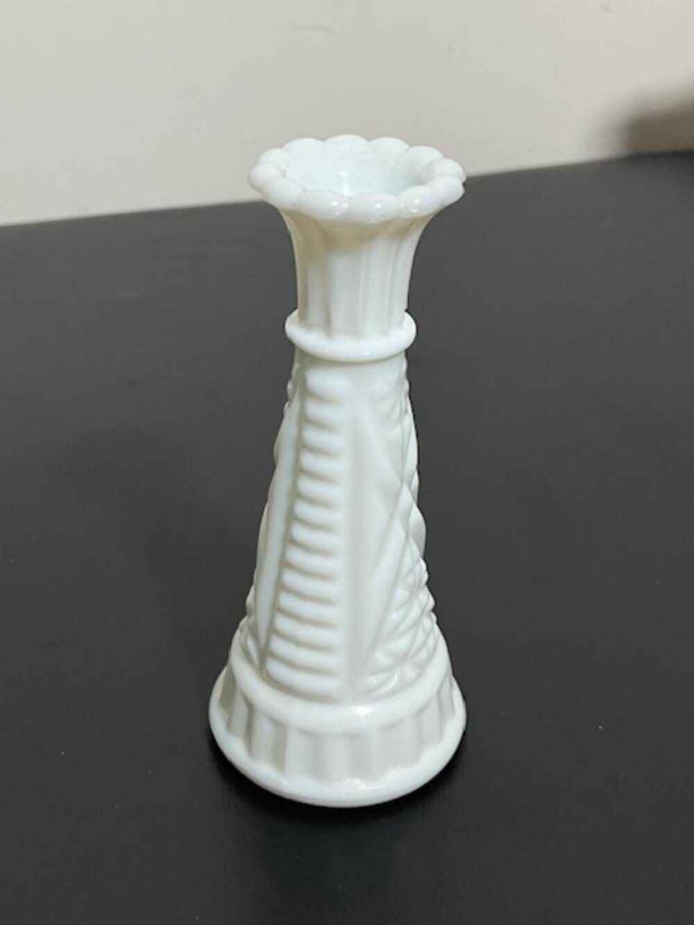 Milk Glass Flower Vase